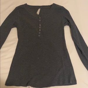 Grey long sleeve shirt